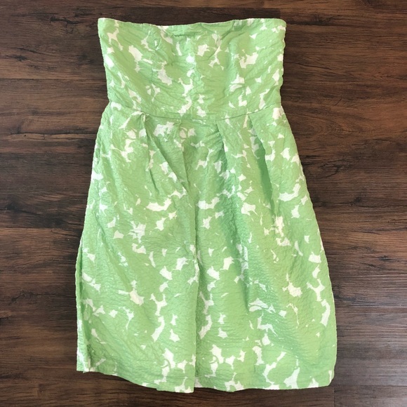 J. Crew Dresses & Skirts - J. CREW strapless dress Womens 10p petite green